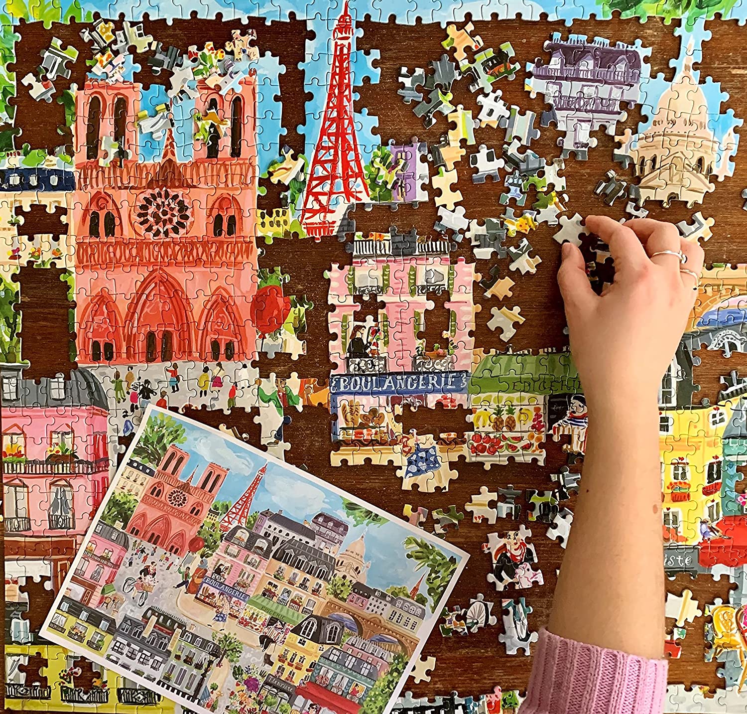 Párizs egy nap alatt Eeboo 1000 darabos kirakó puzzle (EB-PZTPID 689196510359) - puzzlegarden