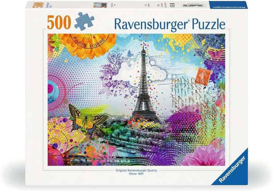 Párizs Képeslap Ravensburger 500 darabos kirakó puzzle (RA - 12000772 4005555007722) - puzzlegarden