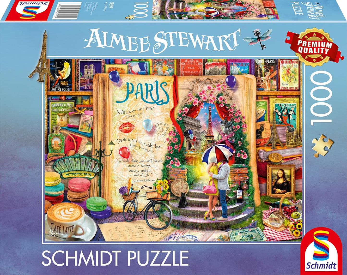 Párizsi emlékek Schmidt Spiele 1000 darabos kirakó puzzle (SCH - 58599) - puzzlegarden