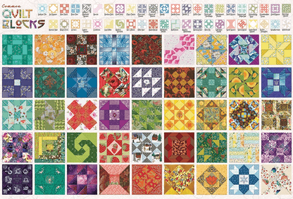 Patchwork négyzetek Cobble Hill 2000 darabos kirakó puzzle (CH-89014 625012890144) - puzzlegarden