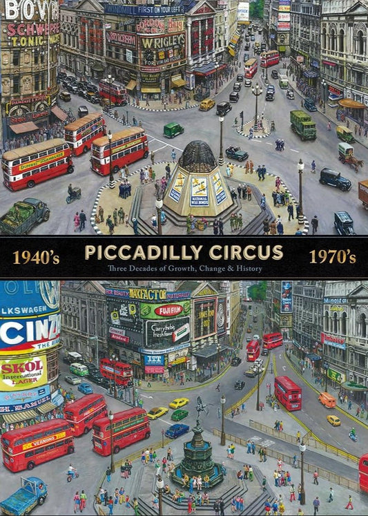 Piccadilly Circus 1940 - 1970 Gibsons 1000 darabos kirakó puzzle (G - G7158) - puzzlegarden