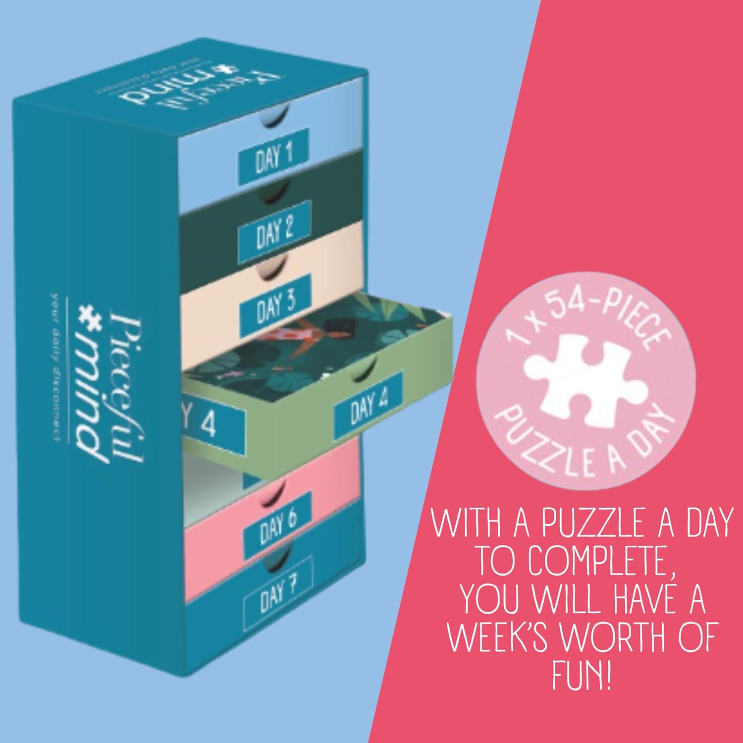 Pieceful mind – Egy darabka természet – 6x54 Jumbo 54 darabos kirakó puzzle (JU - 1110100681) - puzzlegarden