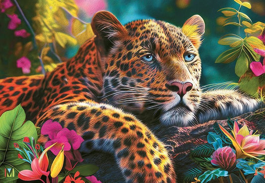 Pihenő Leopárd Cherry Pazzi 500 darabos kirakó puzzle (CP - 20166) - puzzlegarden