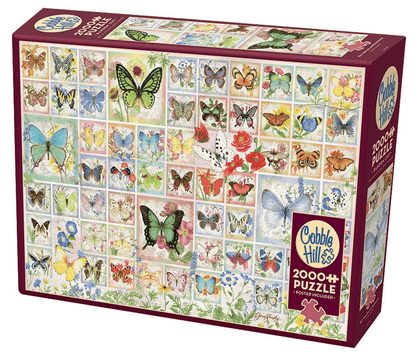 Pillangók és Virágok Cobble Hill 2000 darabos kirakó puzzle (CH-89018 625012890182) - puzzlegarden