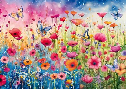 Pipacsos rét Schmidt Spiele 1000 darabos kirakó puzzle (SCH-58873) - puzzlegarden