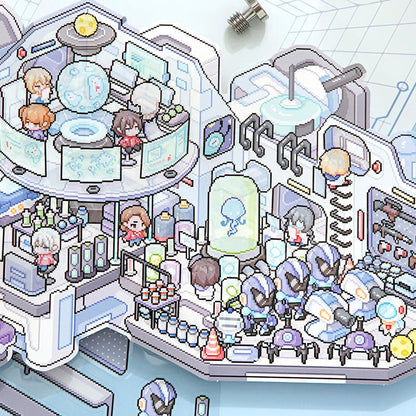 Pixel űrállomás - matricajelenet Simno 1 darabos kirakó puzzle (SN-6941776322184) - puzzlegarden