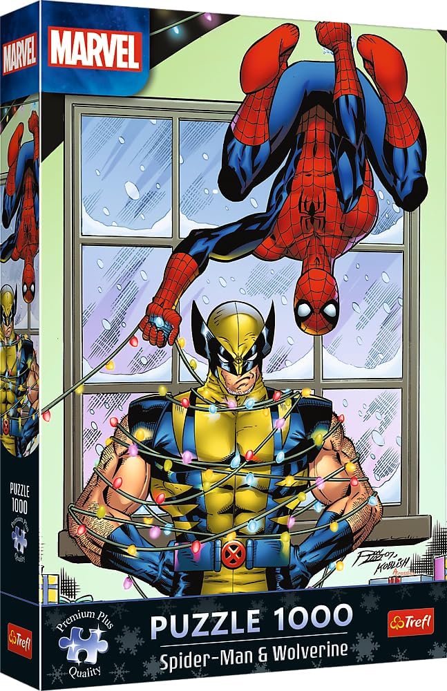 Pókember és Rozsomák Trefl 1000 darabos kirakó puzzle (TR-12088) - puzzlegarden