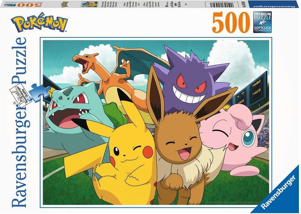 Pokémonok az Arénában Ravensburger 500 darabos kirakó puzzle (RA-80530 4005556805303) - puzzlegarden