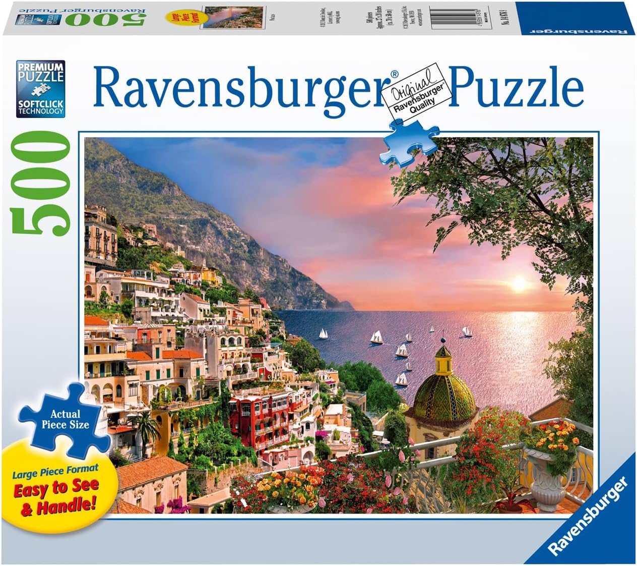 Positano - XXL Ravensburger 500 darabos kirakó puzzle (RA - 14876 4005556148769) - puzzlegarden