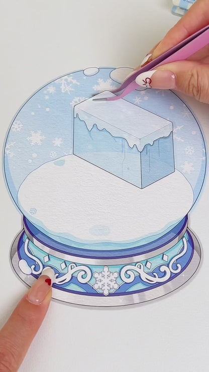 Hópehely-kristálygömb - matricajelenet