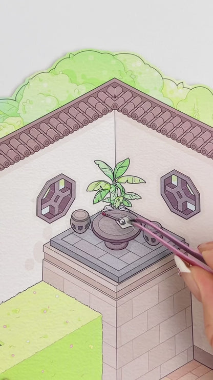 Pihenőkert - matricajelenet