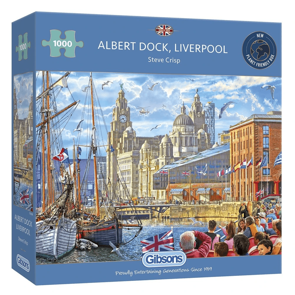 Albert Dock, Liverpool 1000 darabos Gibsons puzzle kirakó (G6298)