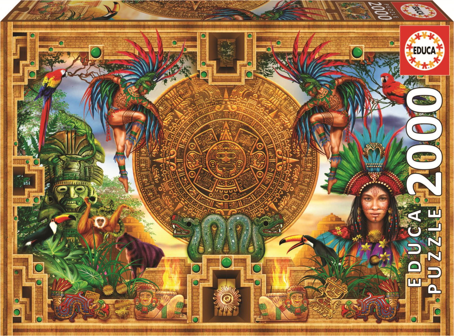 Aztec Mayan Montage 2000 darabos Educa puzzle kirakó (19565)