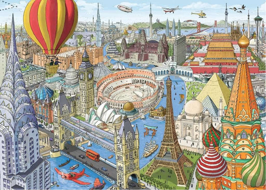80 nap alatt a Föld körül Ravensburger 1000 darabos kirakó puzzle (RA - 16961) - puzzlegarden