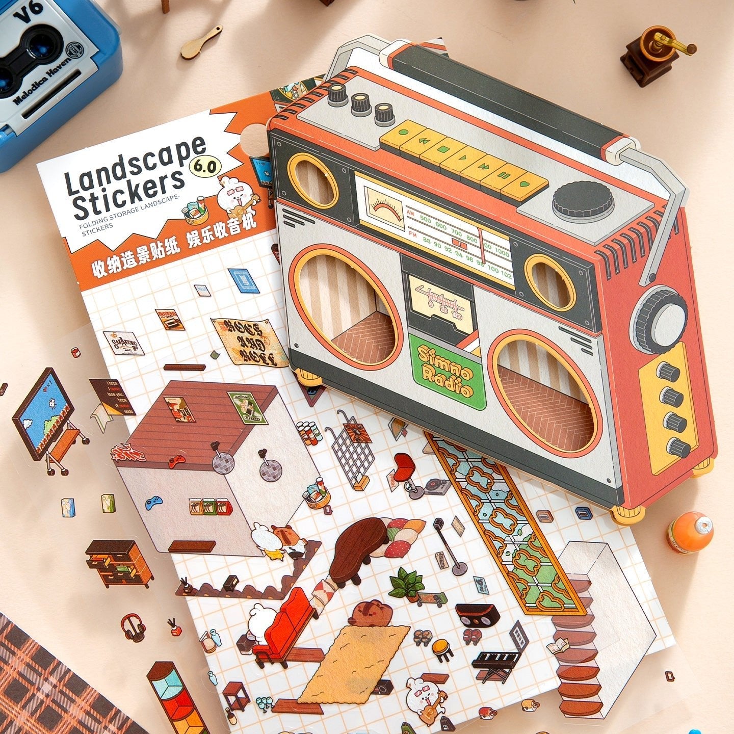 Rádió - matricajelenet Simno 1 darabos kirakó puzzle (SN-6941776325031) - puzzlegarden