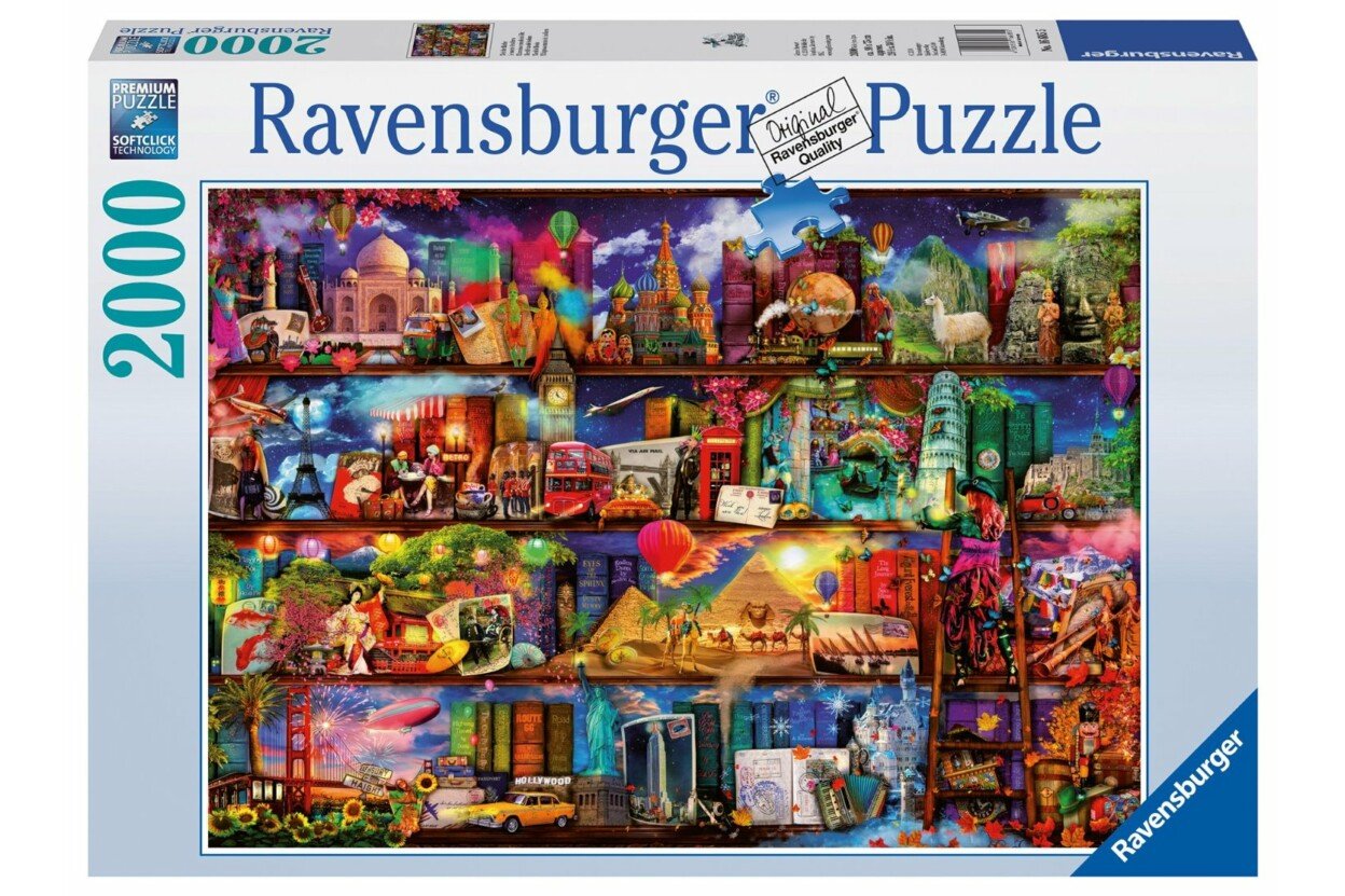 A könyvek világa Ravensburger 2000 darabos kirakó puzzle (RA-16685 4005556166855) - puzzlegarden