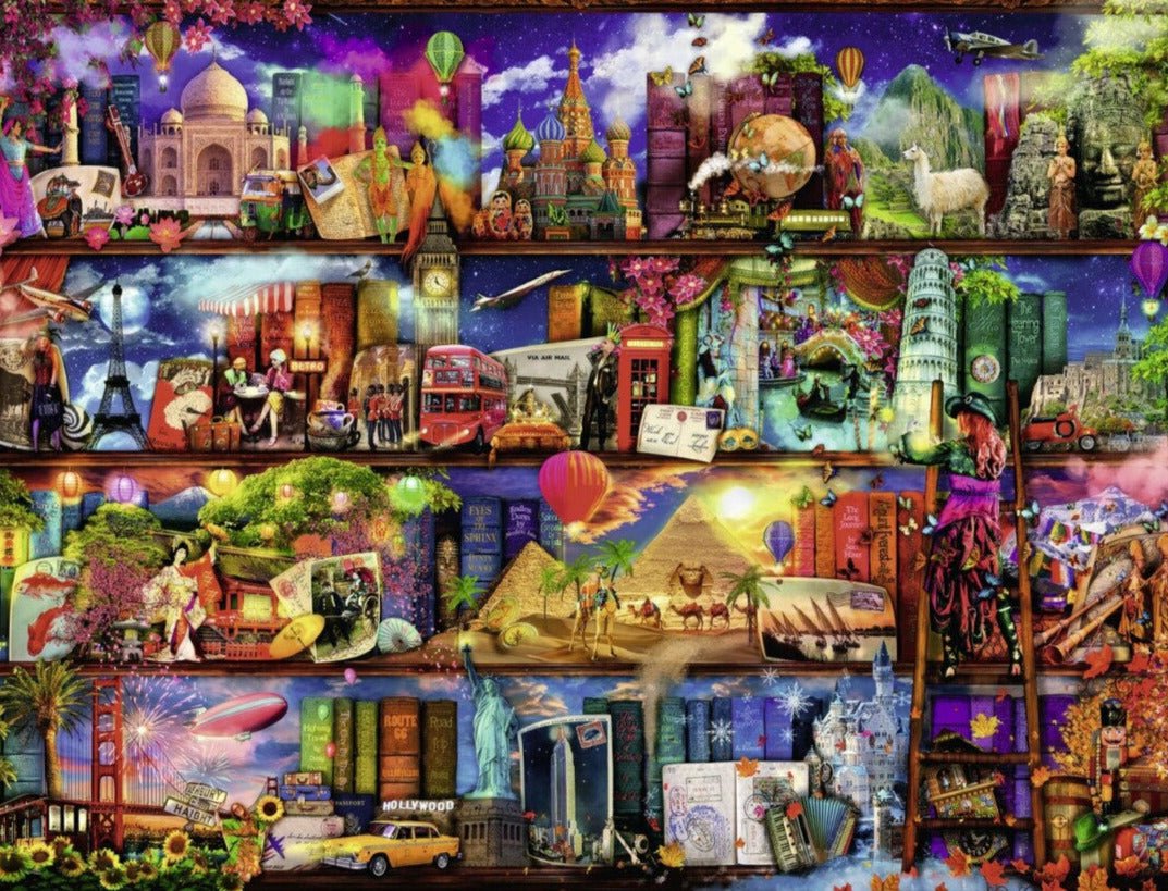 A könyvek világa Ravensburger 2000 darabos kirakó puzzle (RA-16685 4005556166855) - puzzlegarden