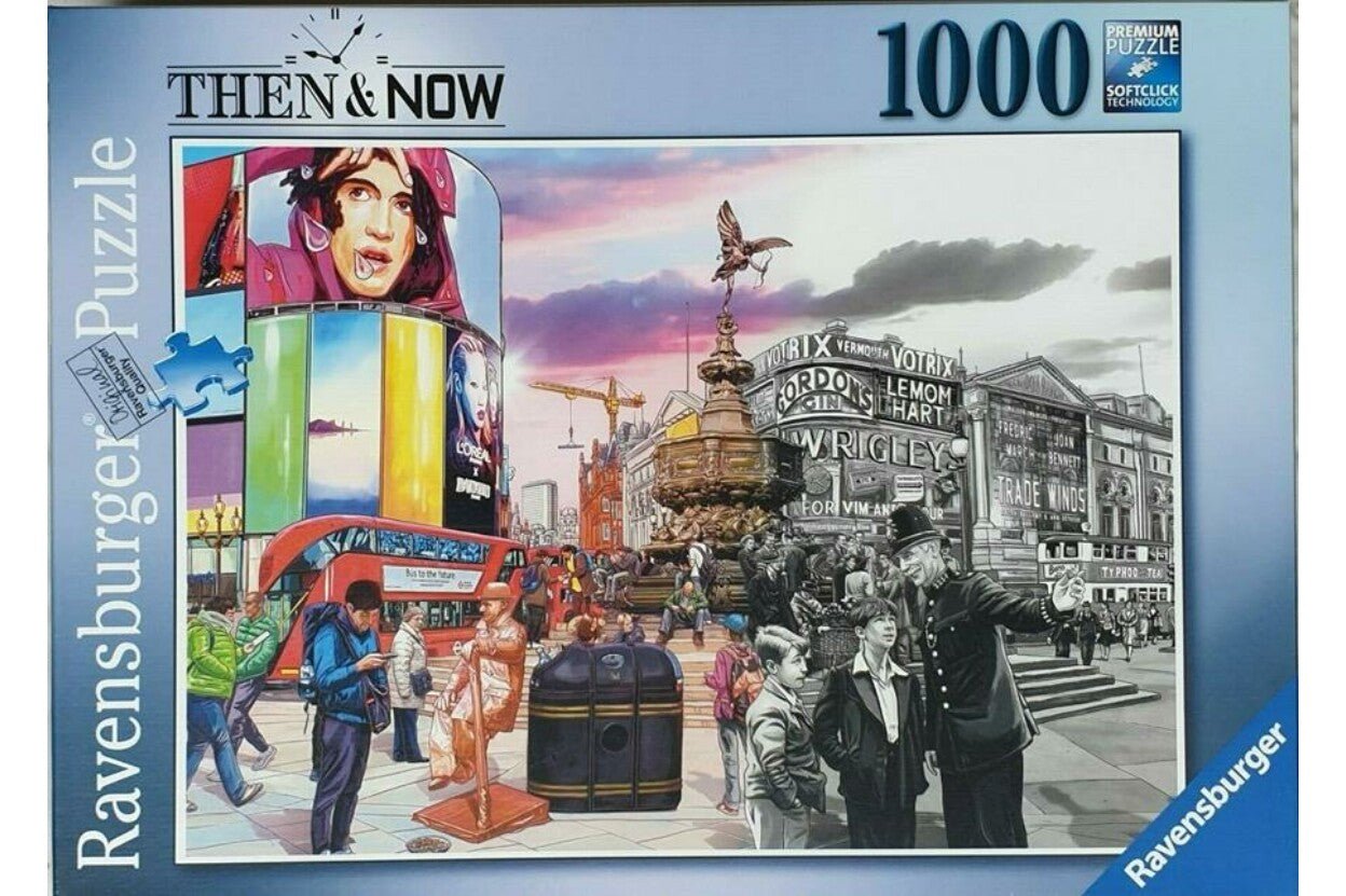 Akkor és Most - Piccadilly Circus, London Ravensburger 1000 darabos kirakó puzzle (RA-16570 4005556165704) - puzzlegarden