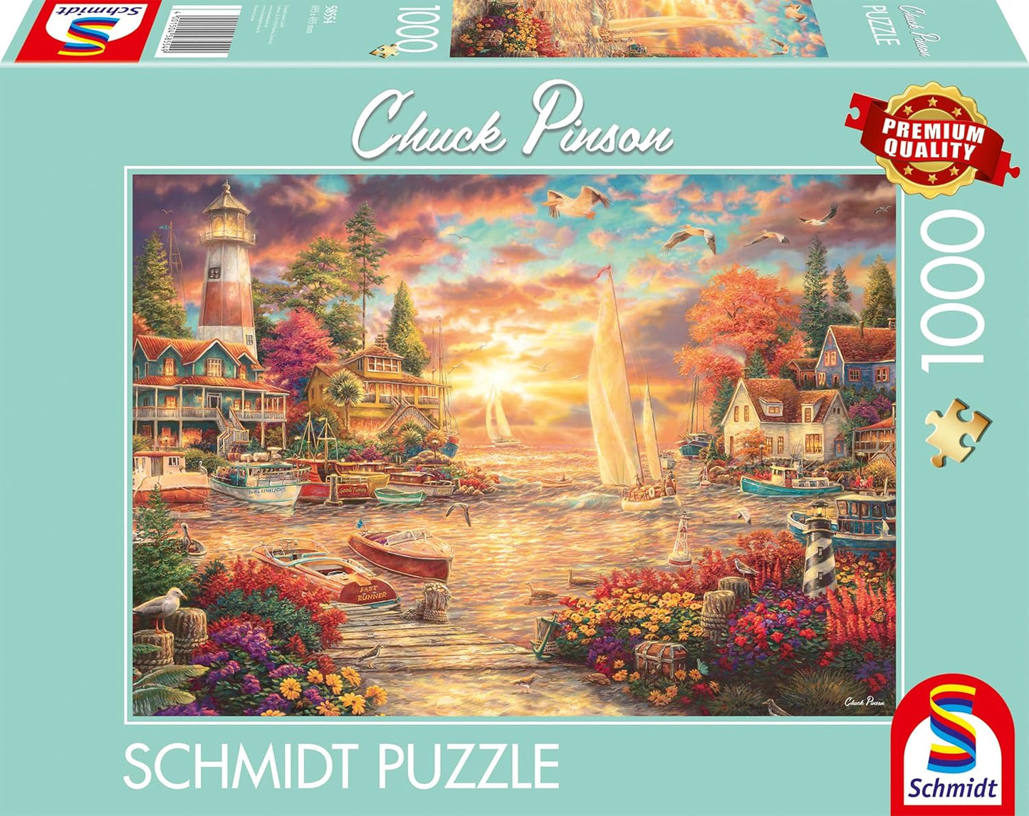 Reggeli nyugalom a tóparton Schmidt Spiele 1000 darabos kirakó puzzle (SCH - 58554) - puzzlegarden