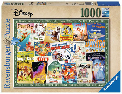 Régi Disney poszterek Ravensburger 1000 darabos kirakó puzzle (RA-19874 4005556198740) - puzzlegarden