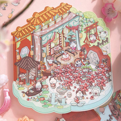 Repülő virágok - matricajelenet Simno 1 darabos kirakó puzzle (SN-6941776321125) - puzzlegarden