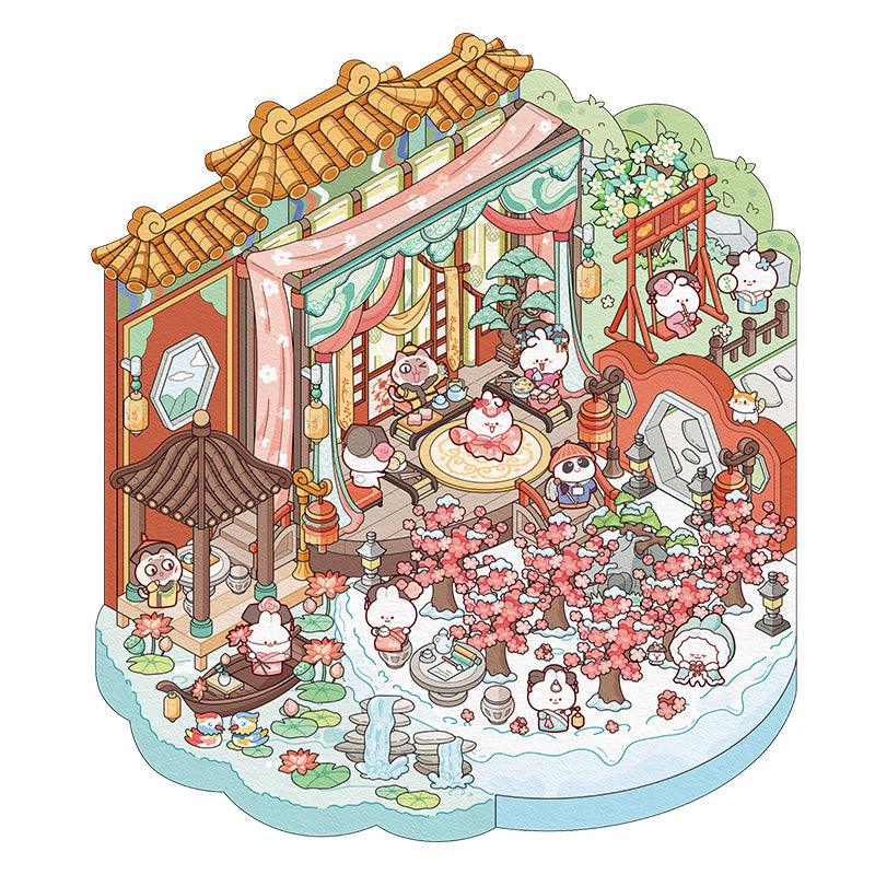 Repülő virágok - matricajelenet Simno 1 darabos kirakó puzzle (SN-6941776321125) - puzzlegarden