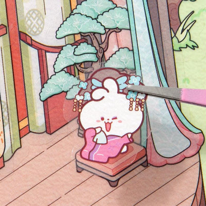 Repülő virágok - matricajelenet Simno 1 darabos kirakó puzzle (SN-6941776321125) - puzzlegarden