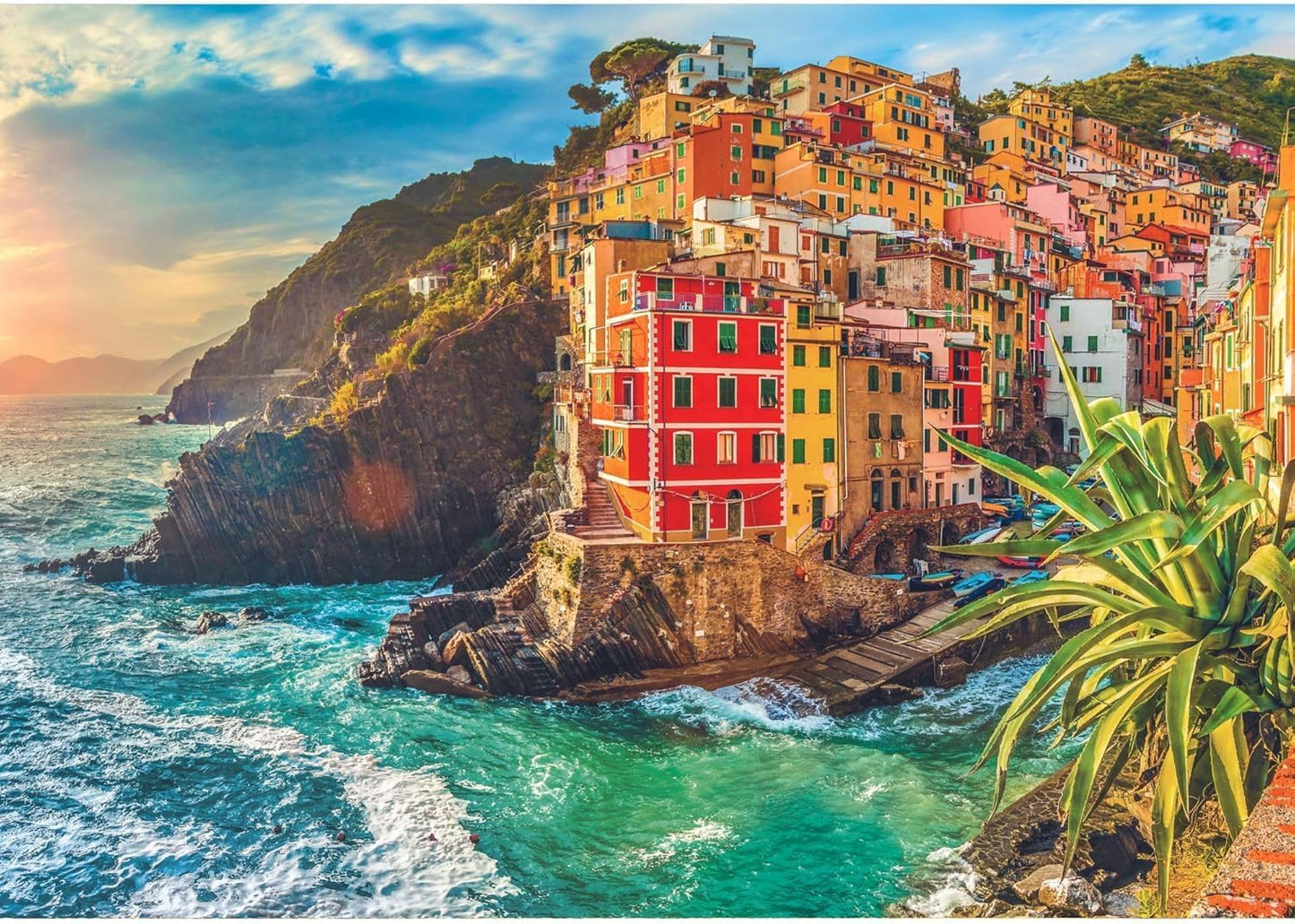 Riomaggiore Városa, Olaszország Trefl 1000 darabos kirakó puzzle (TR - 10855 5900511108552) - puzzlegarden