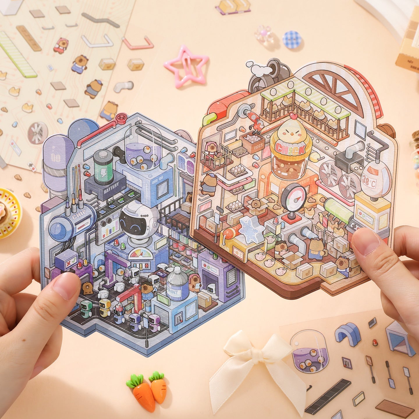 Robotgyár - matricajelenet Simno 1 darabos kirakó puzzle (SN-6941776325192) - puzzlegarden