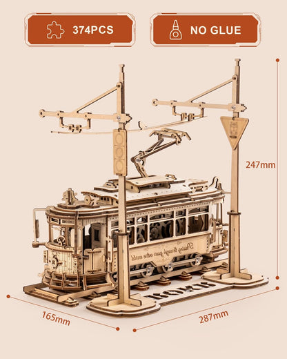 Rokr - Városi Villamos Robotime 374 darabos kirakó puzzle (RO - LK801 6946785119800) - puzzlegarden