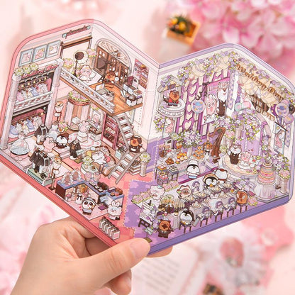 Romantikus esküvő - matricajelenet Simno 2 darabos kirakó puzzle (SN-6941776322016) - puzzlegarden