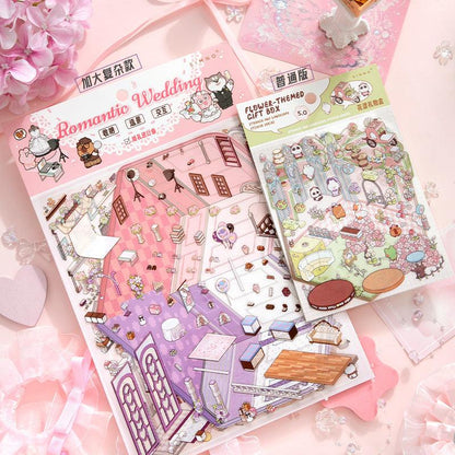 Romantikus esküvő - matricajelenet Simno 2 darabos kirakó puzzle (SN-6941776322016) - puzzlegarden