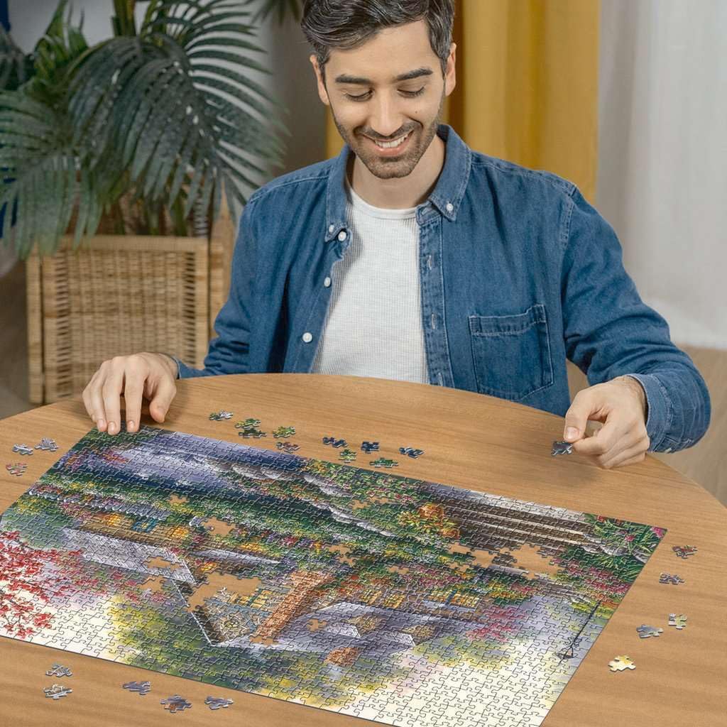 Romantikus Kunyhó Ravensburger 1000 darabos kirakó puzzle (RA - 12000464 4005555004646) - puzzlegarden