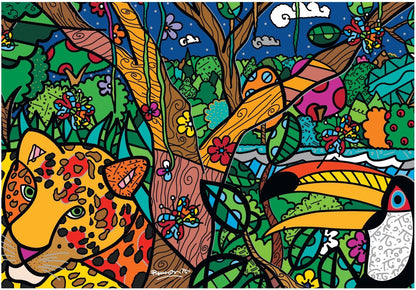 Romero Britto - Amazonas Bluebird 1000 darabos kirakó puzzle (BB-F-90017 3663384900174) - puzzlegarden