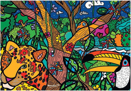 Romero Britto - Amazonas Bluebird 1000 darabos kirakó puzzle (BB-F-90017 3663384900174) - puzzlegarden