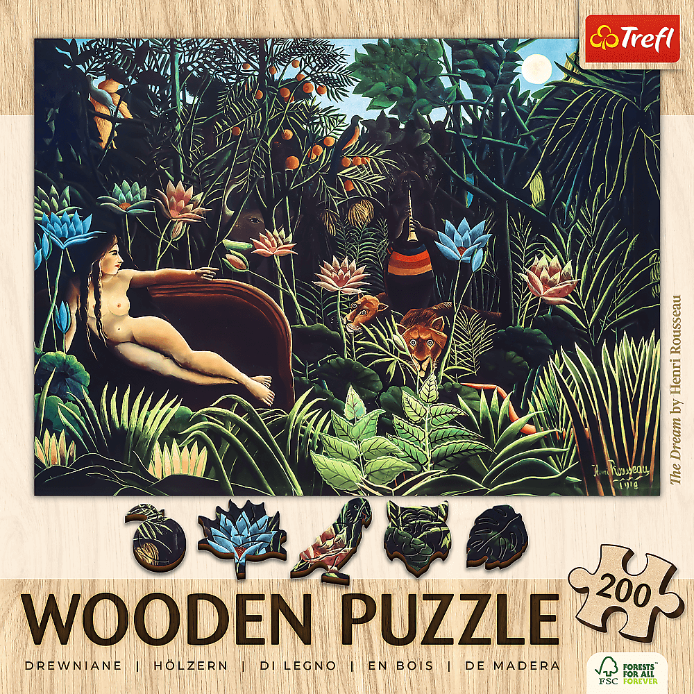 Rousseau - Az Álom - FA Kirakó! Trefl Wood Craft 200 darabos kirakó puzzle (TR-20253 5900511202533) - puzzlegarden