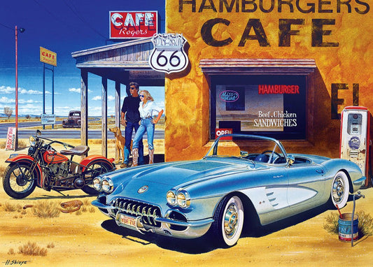 Route 66 Café MasterPieces 1000 darabos kirakó puzzle (MP-71517 705988715174) - puzzlegarden