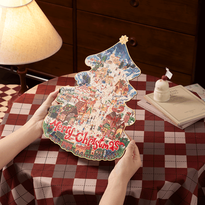 Rowood - Karácsonyi városka Robotime 200 darabos kirakó puzzle (RO-TA007) - puzzlegarden