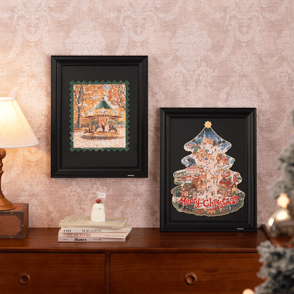 Rowood - Karácsonyi városka Robotime 200 darabos kirakó puzzle (RO-TA007) - puzzlegarden