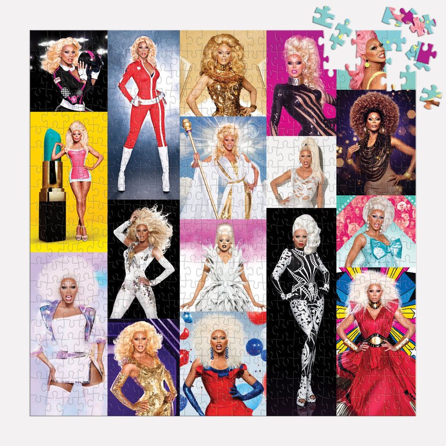 RuPaul's Drag Race Galison 500 darabos kirakó puzzle (GA-M051421B 9780735370746) - puzzlegarden