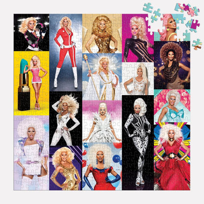 RuPaul's Drag Race Galison 500 darabos kirakó puzzle (GA-M051421B 9780735370746) - puzzlegarden