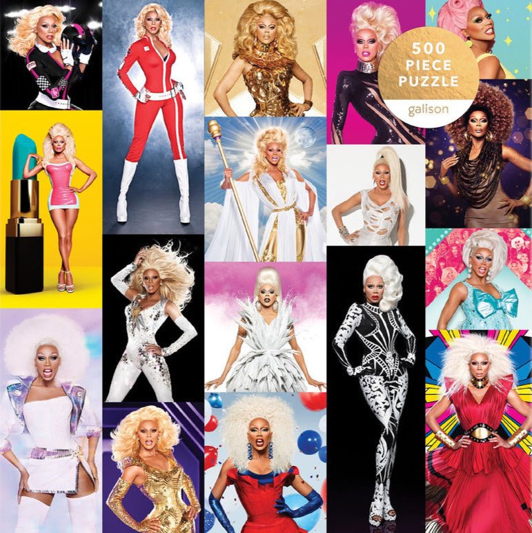 RuPaul's Drag Race Galison 500 darabos kirakó puzzle (GA-M051421B 9780735370746) - puzzlegarden