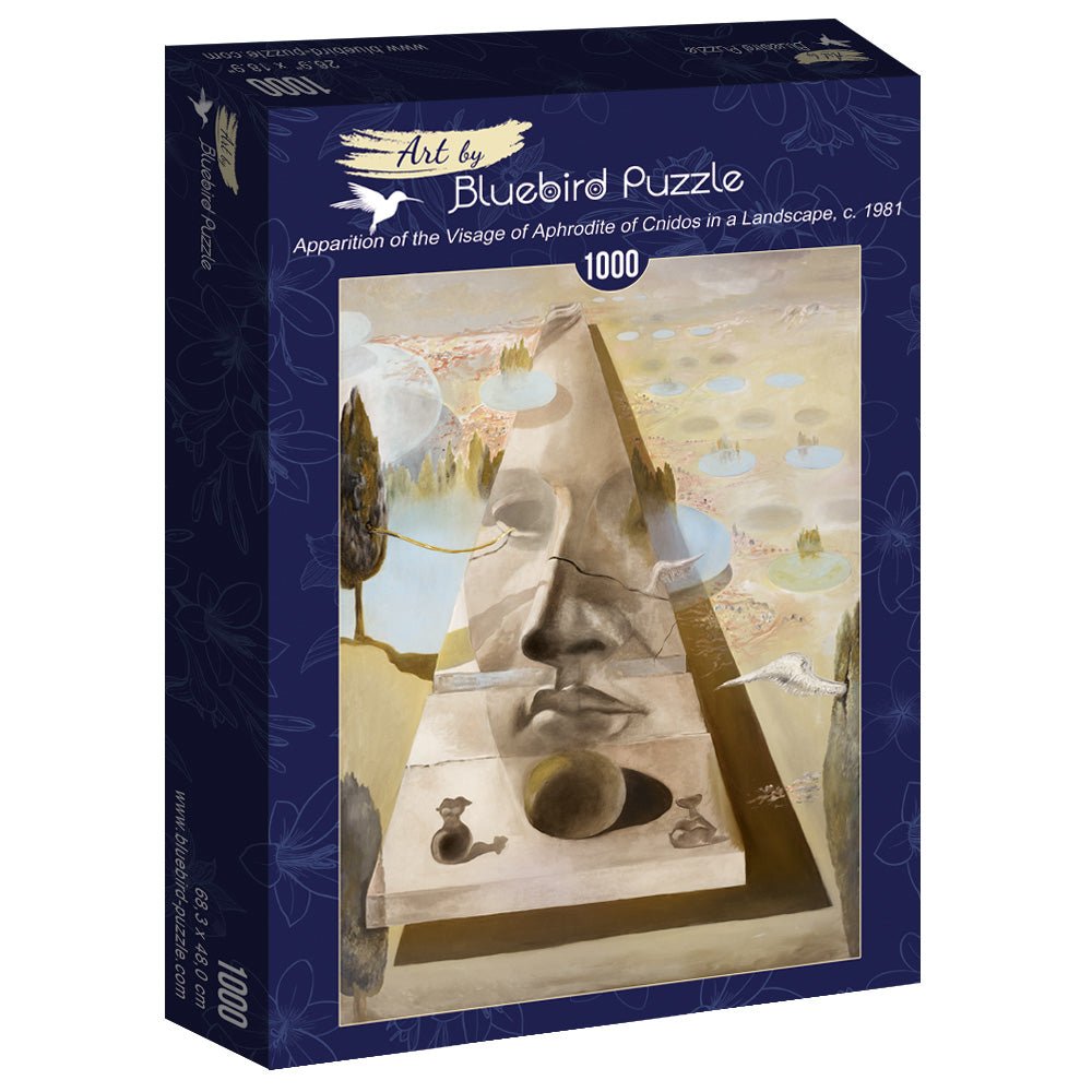 Salvador Dalí - Apparition of the Visage of Aphrodite of Cnidos in a Landscape Bluebird 1000 darabos kirakó puzzle (BB-P-60103 3663384601033) - puzzlegarden