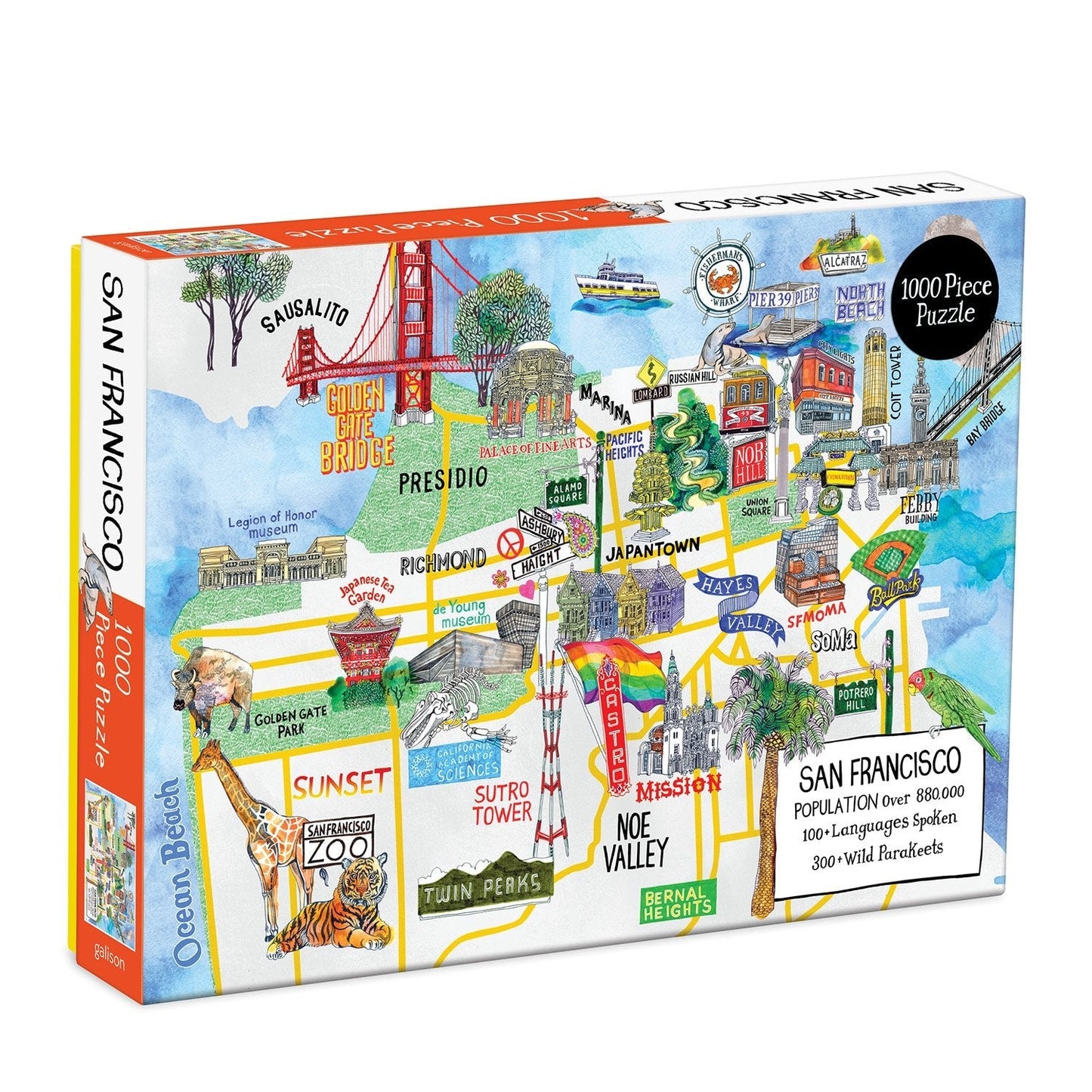 San Francisco Galison 1000 darabos kirakó puzzle (GA - 9780735364639 9780735364639) - puzzlegarden