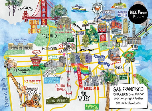 San Francisco Galison 1000 darabos kirakó puzzle (GA - 9780735364639) - puzzlegarden