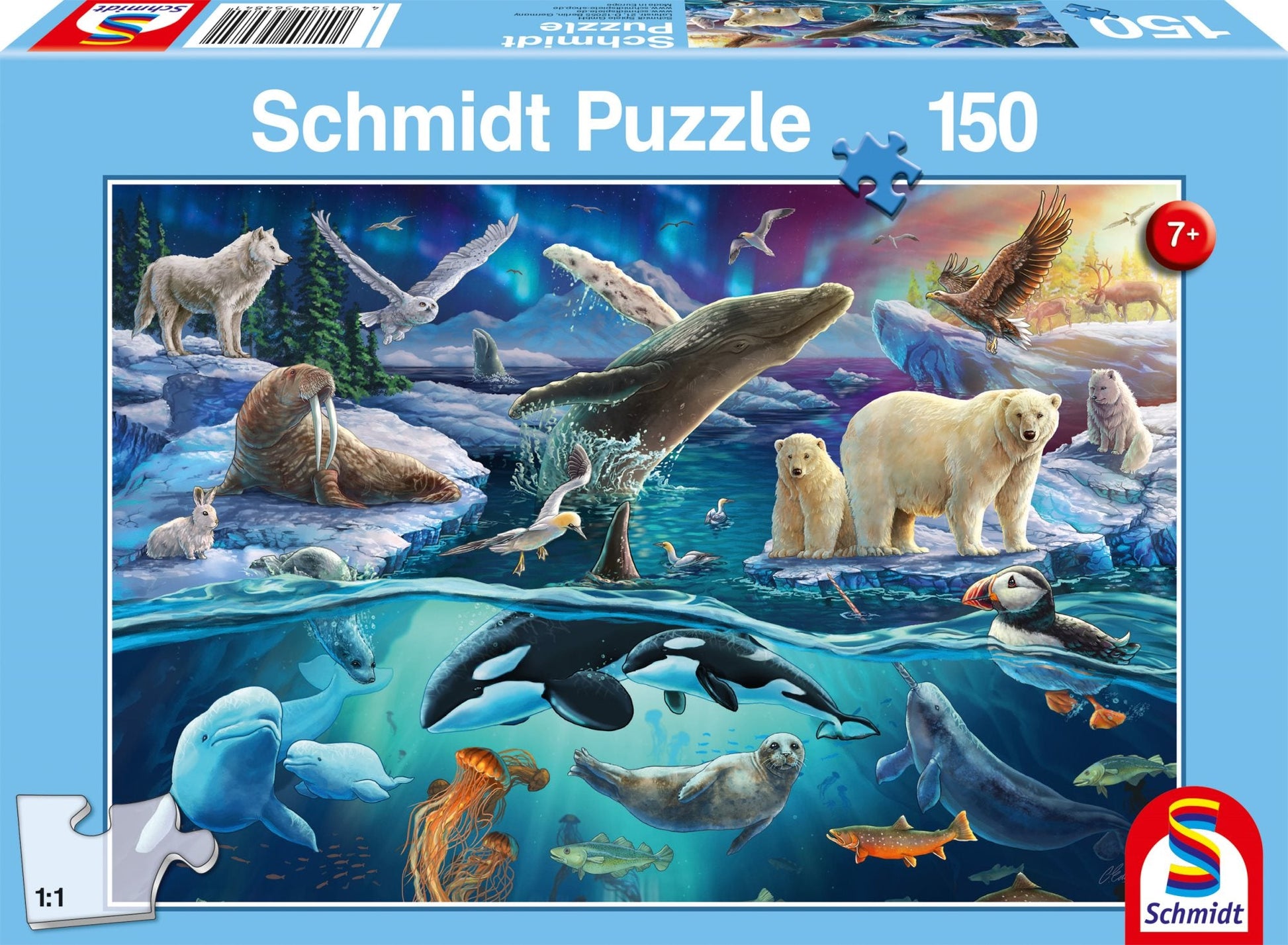 Sarkköri állatok Schmidt 150 darabos kirakó puzzle (SCH-56484 4001504564841) - puzzlegarden