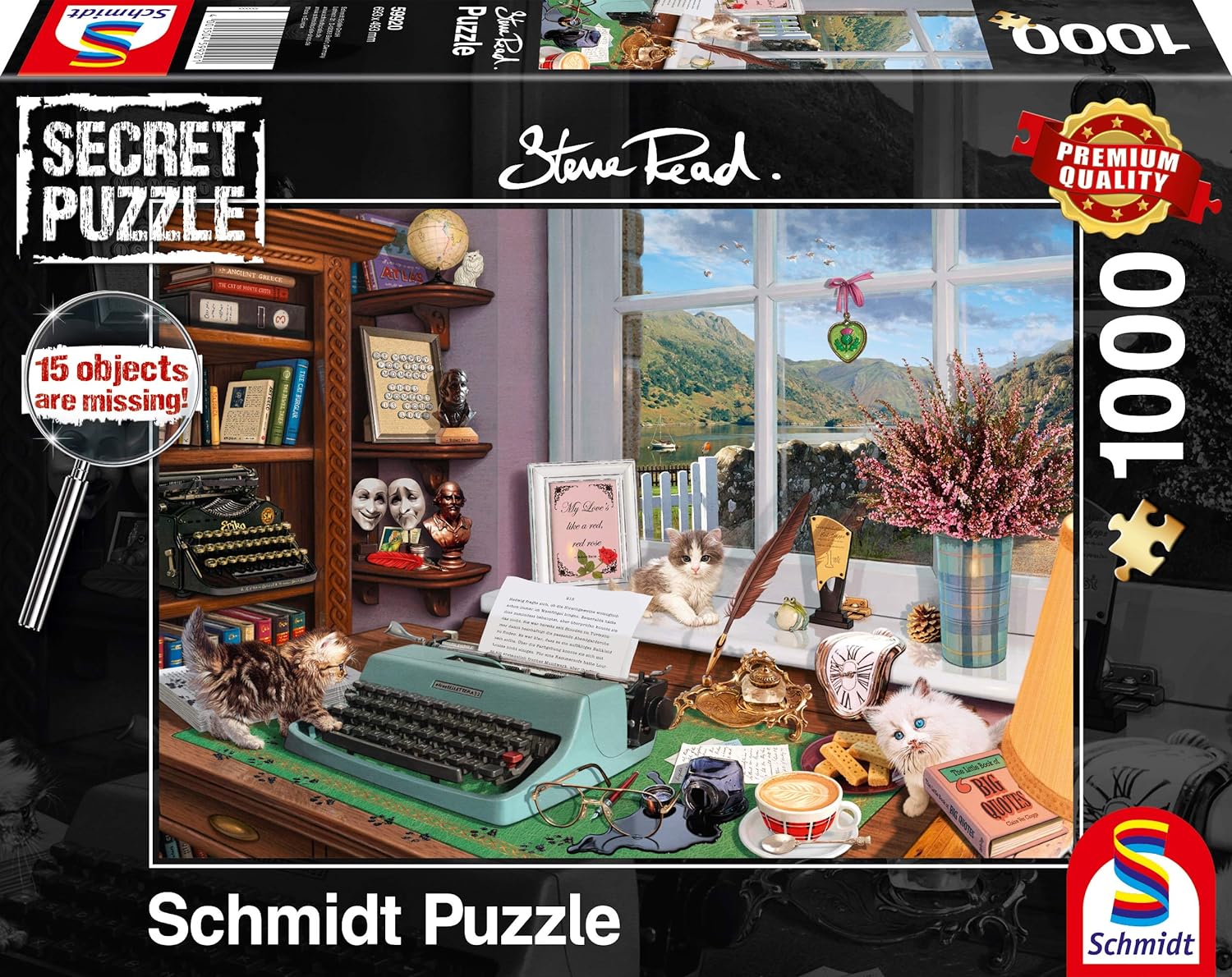 Secret Puzzles - Az Íróasztalnál Schmidt 1000 darabos kirakó puzzle (SCH-59920 4001504599201) - puzzlegarden