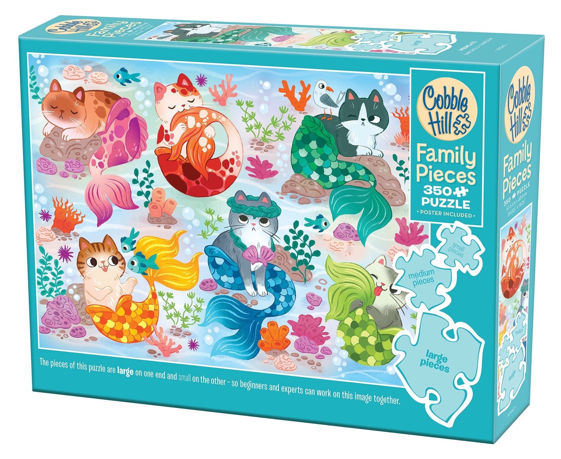 Sellőmacskák Cobble Hill 350 darabos kirakó puzzle (CH - 47047) - puzzlegarden