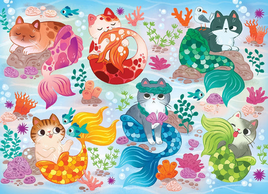 Sellőmacskák Cobble Hill 350 darabos kirakó puzzle (CH - 47047) - puzzlegarden