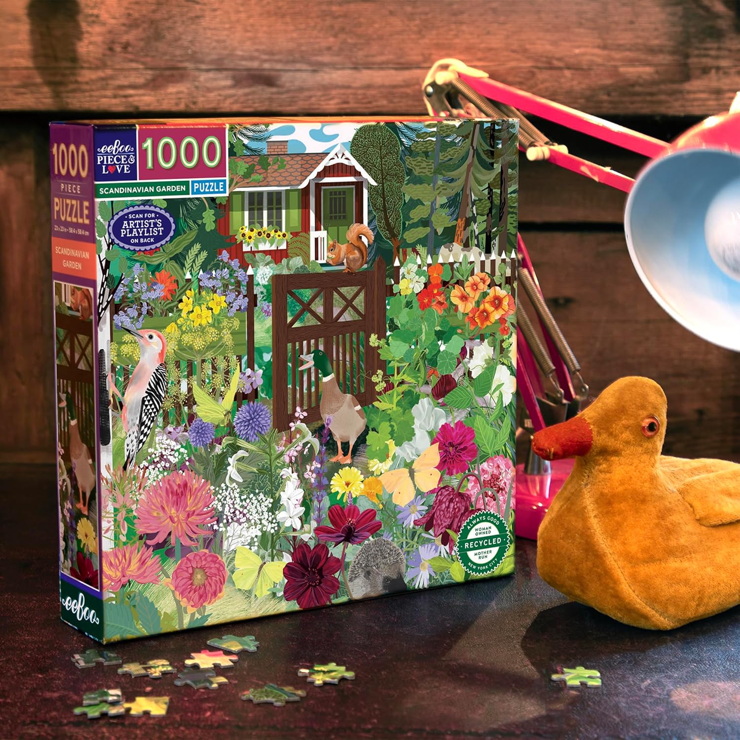 Skandináv kert Eeboo 1000 darabos kirakó puzzle (EB-PZT115) - puzzlegarden
